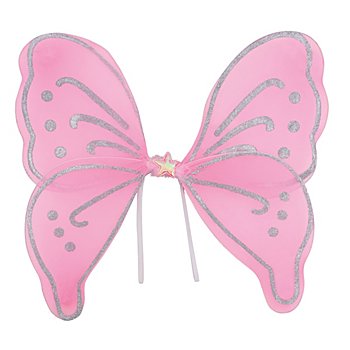 Kinder-Flügel 'Glitzer', rosa, 51 x 49 cm