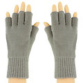 Strick-Handschuhe, hellgrau