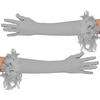 Handschuhe 'Glamour', hellgrau