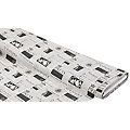 Tissu coton à impression numérique "journal" de la série "Ria", noir/blanc