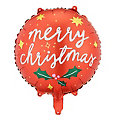 Folienballon "Merry Christmas", 35 cm Ø