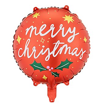 Folienballon 'Merry Christmas', 35 cm Ø