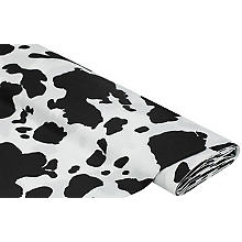 Tissu coton 'vache', noir/blanc