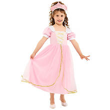 Kleinkinder-Kleid 'Prinzessin', rosa/weiß