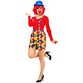 Shorts "Clown" mit Hosenträgern für Damen