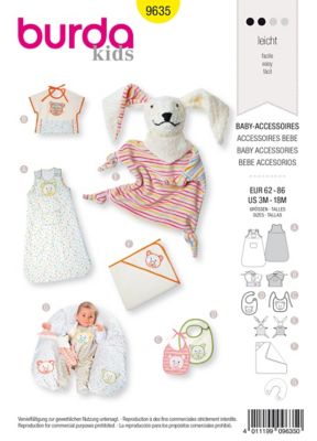 Patron Burda - Enfant - Accessoires pour bébé - 9635 - Patron