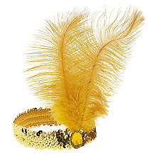 Haarband 'Feder', gold