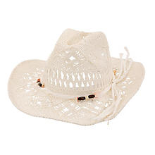 Chapeau de cowboy, blanc