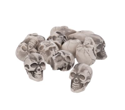 Décoration "têtes de mort", 12 pièces