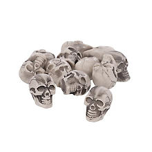 Décoration 'têtes de mort', 12 pièces