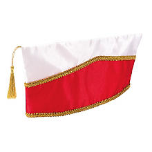 Komitee-Schiffchen, rot/weiß/gold