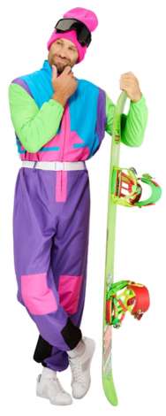 Combinaison Snowboarder Décalée  Soirée Costume Original - déguiz-fêtes