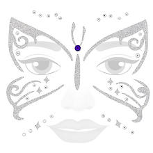 Face Art Tatouage 'papillon'