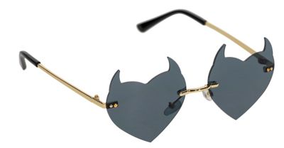 Brille 'Hörner', schwarz