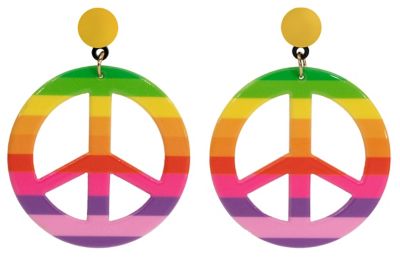 Ohrringe 'Peace', bunt