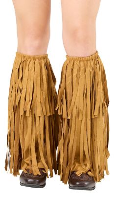 Beinstulpen 'Fransen', braun