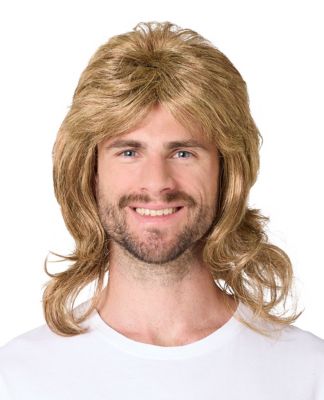 Langhaarperücke 'Vokuhila', hellbraun