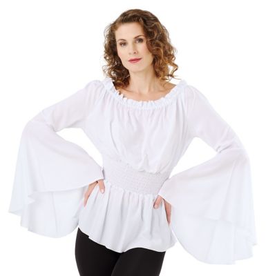 Blouse épaules dénudées pour femme, blanc