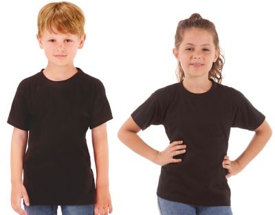 T-Shirt für Kinder, schwarz