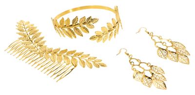 Schmuck-Set 'Blatt', gold
