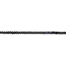 Ruban de paillettes, noir, largeur : 5 mm, longueur : 3 m