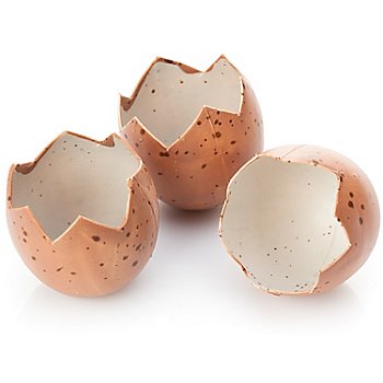 Coquilles d'œufs, 5 x 4 cm, 8 pièces