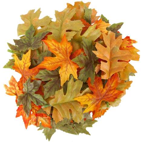 Guirlande décoration HERBST feuilles d'érable artificielles, coloris  automne 