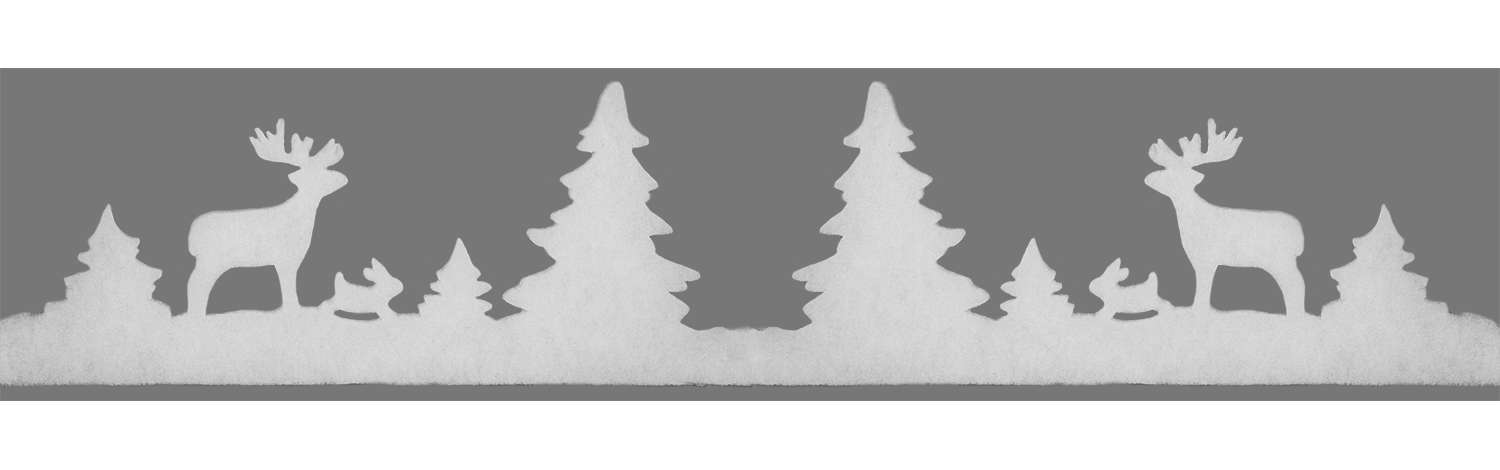 Weihnachtliche Fensterdeko "Winterwald", 7,5 - 20 cm hoch ...