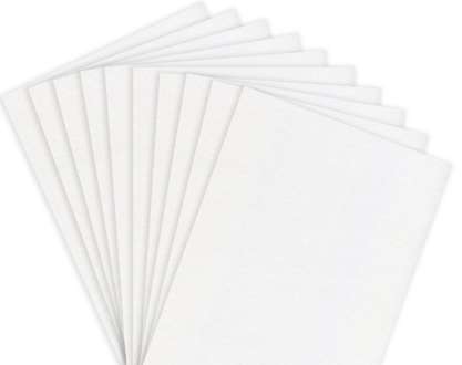 Papier carton, blanc, 21 x 29,7 cm, 50 feuilles