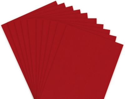 Papier carton, rouge, 21 x 29,7 cm, 50 feuilles  acheter en ligne sur  buttinette - loisirs créatifs