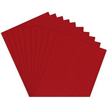 Papier carton, rouge, 21 x 29,7 cm, 50 feuilles