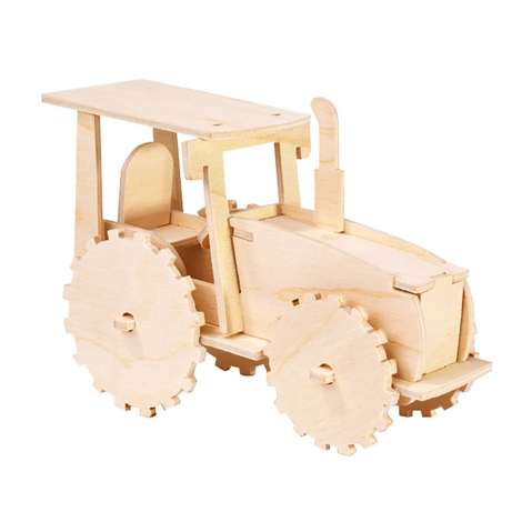 Maquette en bois tracteur, 15,5 x 11 cm  acheter en ligne sur buttinette  - loisirs créatifs