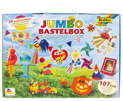 Folia Jumbo Bastelbox 107 Teile Online Kaufen Buttinette Bastelshop