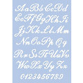 Schablone "Alphabet Schreibschrift", 21 x 29,7 cm