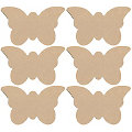 MDF-Schmetterlinge, 14 cm, 6 Stück