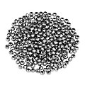 Perles en verre à facettes, argenté, 4 mm Ø, 300 pièces