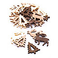Confettis de table "rennes et sapins", 4 cm, 24 pièces