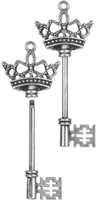 Anhanger Schlussel Silber 2 Stuck Online Kaufen Buttinette Bastelshop
