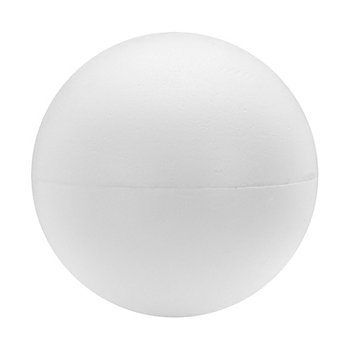 Boule en polystyrène, divisible, blanc, 25 cm Ø