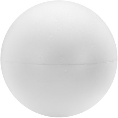 Boule en polystyrène, divisible, blanc, 30 cm  acheter en ligne sur  buttinette - loisirs créatifs