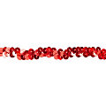 Ruban élastique à paillettes, rouge, 10 mm, 3 m