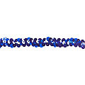 Elastik-Paillettenband, blau, Breite: 10 mm, Länge: 3 m