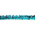Ruban élastique à paillettes, turquoise, 20 mm, 3 m