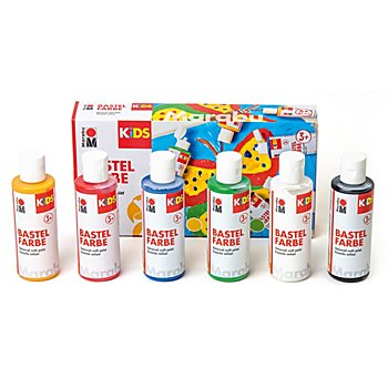 Marabu KIDS Peintures pour enfants, 6x 80 ml