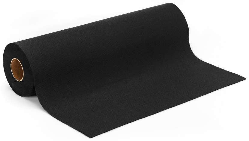 Rectangle de feutrine 3 mm 30x45 cm Noir x1 - Perles & Co