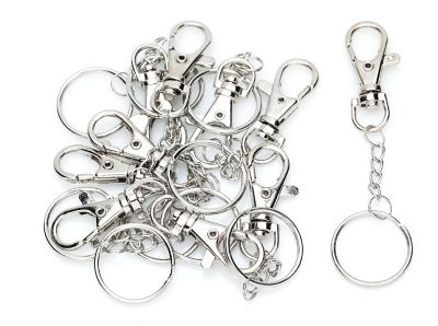 Schlüsselanhänger mit Karabiner, 10 25 Stück mm, Bastelshop online buttinette kaufen 