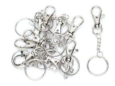 | online mit mm, Bastelshop buttinette 10 Karabiner, Stück kaufen 25 Schlüsselanhänger