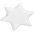 buttinette Assiette "étoile" en porcelaine, blanc