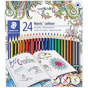 Crayons de couleur, 24 pièces