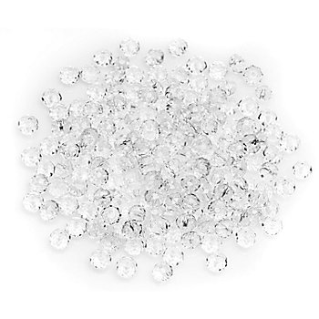 Facettierte Glasperlen, transparent, 6 mm Ø, 200 Stück